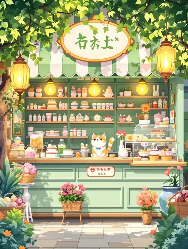 《甜品店的小猫》动漫封面海报 - 动漫花园