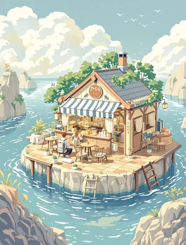 《云端小馆》动漫封面海报 - 动漫花园